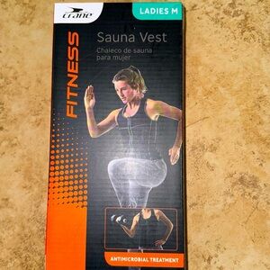 Crane Fitness Ladies Sauna Vest size medium NWT in unopened package #2